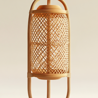 Wabi-sabi style floor lamps, living room sofa beside, bedroom bedside lamps, and traditional Chinese-style atmosphere lighting fixtures for homestays and hotels