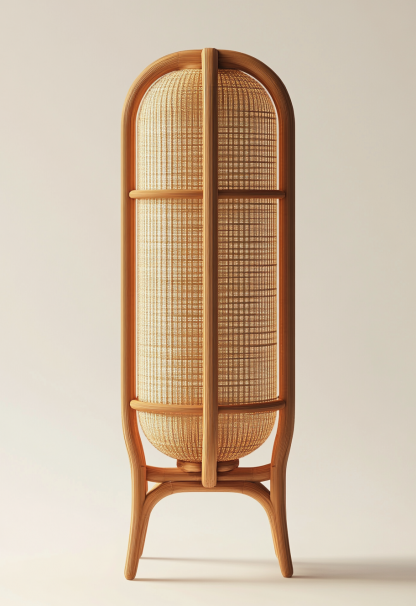 Wabi-sabi style restaurant, rattan weaving floor lamp shop, bedroom hotel, tea room, Japanese retro dining table, guesthouse hotel - Image 9