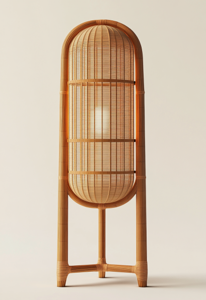 Wabi-sabi style restaurant, rattan weaving floor lamp shop, bedroom hotel, tea room, Japanese retro dining table, guesthouse hotel - Image 8