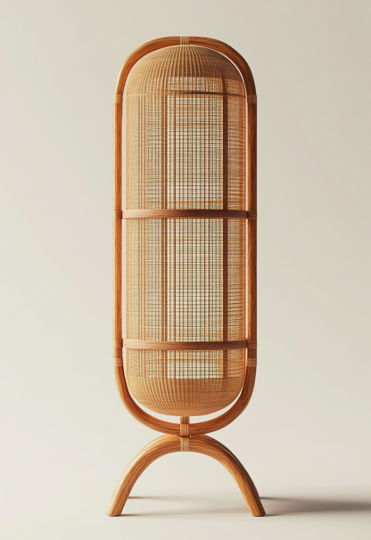 Wabi-sabi style restaurant, rattan weaving floor lamp shop, bedroom hotel, tea room, Japanese retro dining table, guesthouse hotel - Image 6