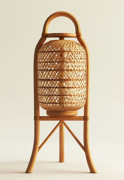 10 Wabi-sabi style restaurant rattan woven chandelier, Japanese retro shop restaurant hot pot restaurant lamp, Zen tea room lamp - Image 5