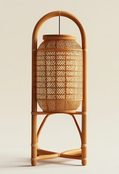 10 Wabi-sabi style restaurant rattan woven chandelier, Japanese retro shop restaurant hot pot restaurant lamp, Zen tea room lamp - Image 4