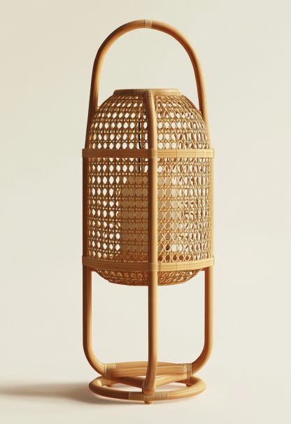 10 Wabi-sabi style restaurant rattan woven chandelier, Japanese retro shop restaurant hot pot restaurant lamp, Zen tea room lamp - Image 3