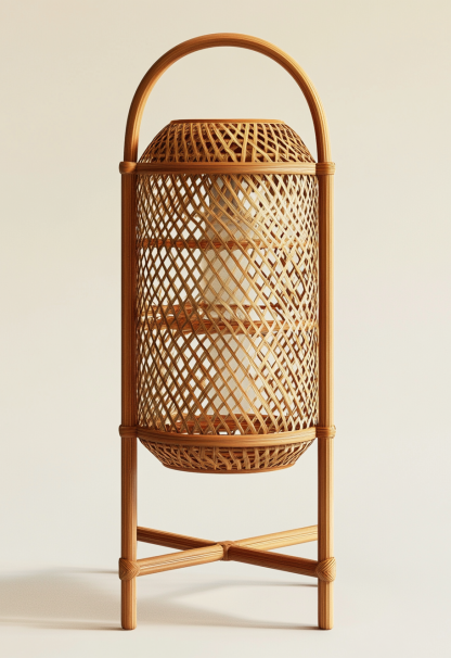 10 Wabi-sabi style restaurant rattan woven chandelier, Japanese retro shop restaurant hot pot restaurant lamp, Zen tea room lamp - Image 2