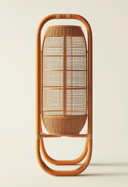 Wabi-sabi style restaurant rattan woven chandelier, Japanese retro store restaurant hot pot restaurant lamp, Zen tea room lamp - Image 9