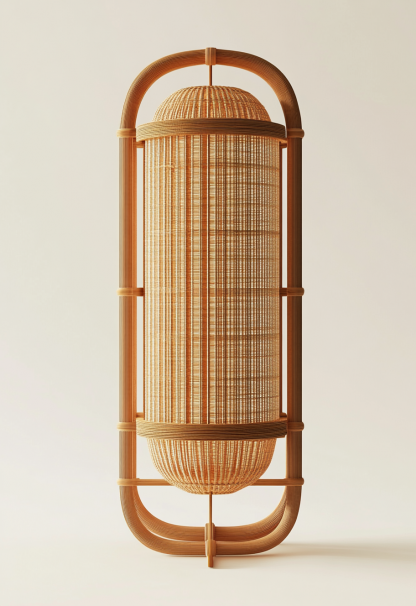 Wabi-sabi style restaurant rattan woven chandelier, Japanese retro store restaurant hot pot restaurant lamp, Zen tea room lamp - Image 7