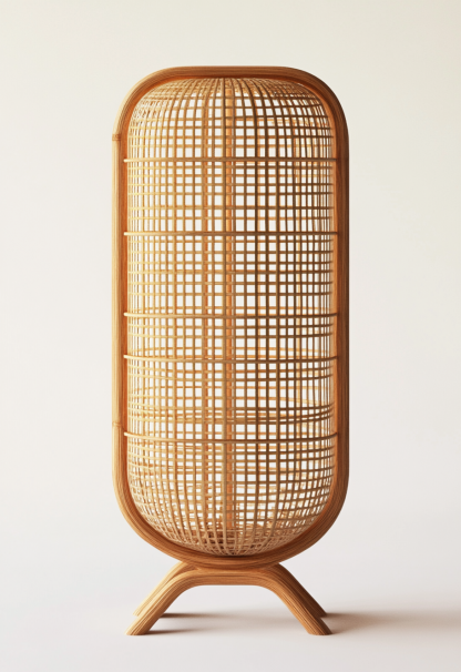 Wabi-sabi style restaurant, rattan weaving floor-standing store, Japanese retro large lamp bedroom, guesthouse decoration, hotel commercial - Image 6