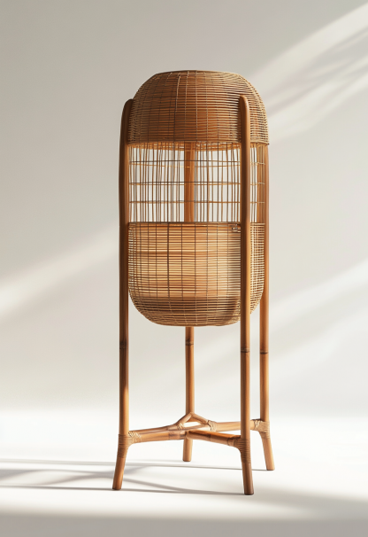 Wabi-sabi style restaurant, rattan weaving floor lamp clothing store, Japanese retro coffee shop, hot pot restaurant, shop catering - Image 9