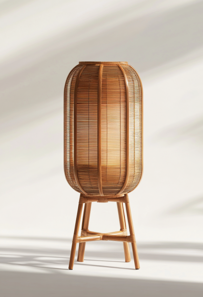 Wabi-sabi style restaurant, rattan weaving floor lamp clothing store, Japanese retro coffee shop, hot pot restaurant, shop catering - Image 8
