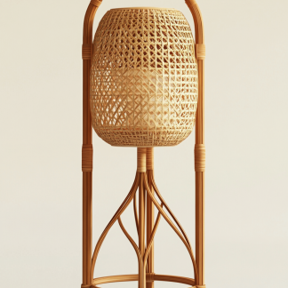 10 Japanese-style floor lamps with a wabi-sabi style and ancient rattan art, designed by creative designers for living rooms, bedrooms, guesthouses and tea rooms