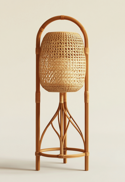 10 Japanese-style floor lamps with a wabi-sabi style and ancient rattan art, designed by creative designers for living rooms, bedrooms, guesthouses and tea rooms