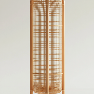 1010 Wabi-sabi style restaurant rattan woven floor lamps, Japanese retro shop, restaurant, hot pot restaurant lamps, tea room lamps