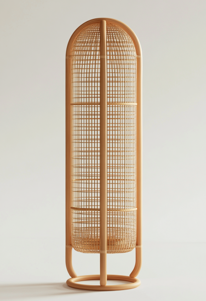 1010 Wabi-sabi style restaurant rattan woven floor lamps, Japanese retro shop, restaurant, hot pot restaurant lamps, tea room lamps