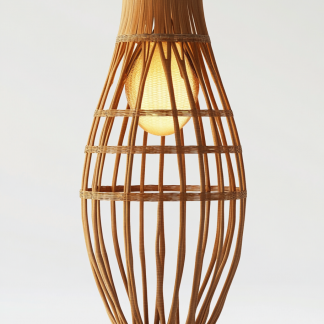 Wabi-sabi style restaurant, wicker woven floor lamp shop, Japanese fabric decorative items, coffee shop, bedroom handmade