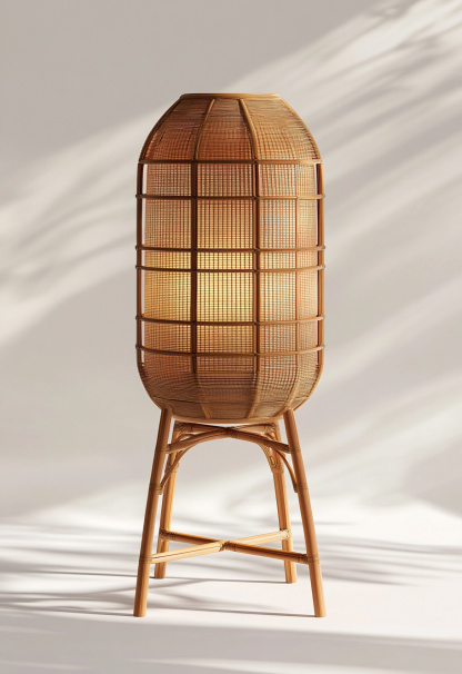Wabi-sabi style floor lamps for living rooms, bedrooms, studies, homestays and hotels, creating a decorative atmosphere - Image 2