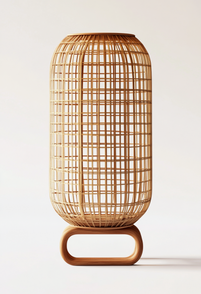 10 Wabi-sabi style restaurant rattan woven chandelier, Japanese retro shop restaurant hot pot restaurant lamp, Zen tea room lamp - Image 3