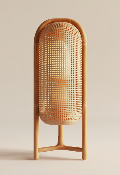 Wabi-sabi style restaurant, rattan weaving floor lamp, tea room lamp, reception shop, bedroom handmade guesthouse, coffee, Japanese fabric