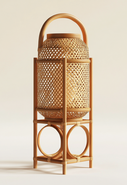 Wabi-sabi style restaurant, rattan weaving floor lamp clothing store, Japanese retro coffee shop, hot pot restaurant, shop catering