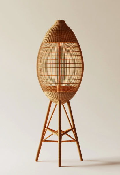 10 Wabi-sabi style restaurant rattan woven chandelier, Japanese retro shop restaurant hot pot restaurant lamp, Zen tea room lamp - Image 7