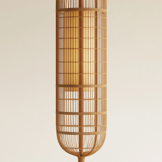 Wabi-sabi style restaurant, rattan weaving floor lamp, homestay, Japanese retro outdoor tea room, bedroom, hot pot restaurant, new Chinese style