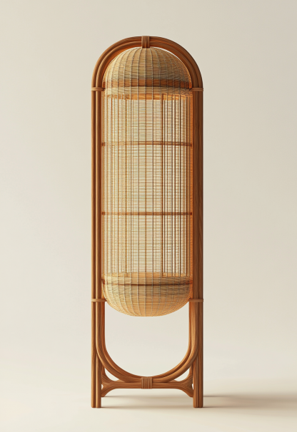 10 Wabi-sabi style restaurant rattan woven chandelier, Japanese retro shop restaurant hot pot restaurant lamp, Zen tea room lamp - Image 8