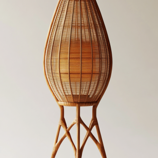 10 Wabi-sabi style restaurant rattan woven chandelier, Japanese retro shop restaurant hot pot restaurant lamp, Zen tea room lamp