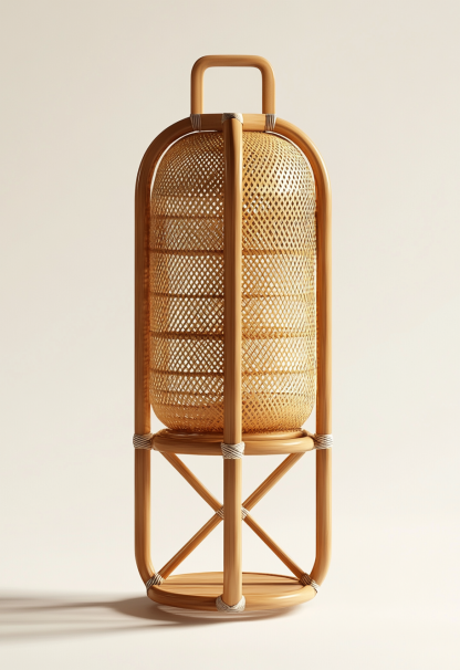 Wabi-sabi style floor lamps, living room sofa beside, bedroom bedside lamps, and traditional Chinese-style atmosphere lighting fixtures for homestays and hotels
