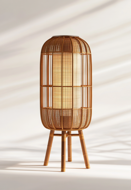 10 Wabi-sabi style restaurant rattan woven chandelier, Japanese retro shop restaurant hot pot restaurant lamp, Zen tea room lamp - Image 4