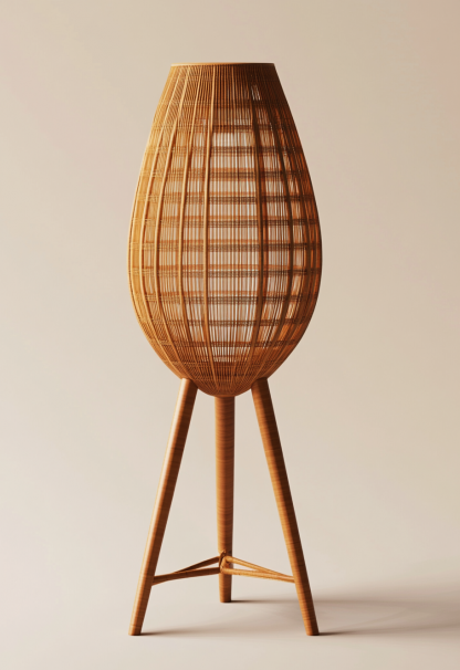10 Wabi-sabi style restaurant rattan woven chandelier, Japanese retro shop restaurant hot pot restaurant lamp, Zen tea room lamp - Image 5