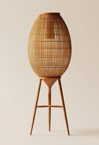 10 Wabi-sabi style restaurant rattan woven chandelier, Japanese retro shop restaurant hot pot restaurant lamp, Zen tea room lamp - Image 4