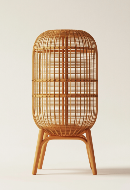 10 Wabi-sabi style restaurant rattan woven chandelier, Japanese retro shop restaurant hot pot restaurant lamp, Zen tea room lamp - Image 8