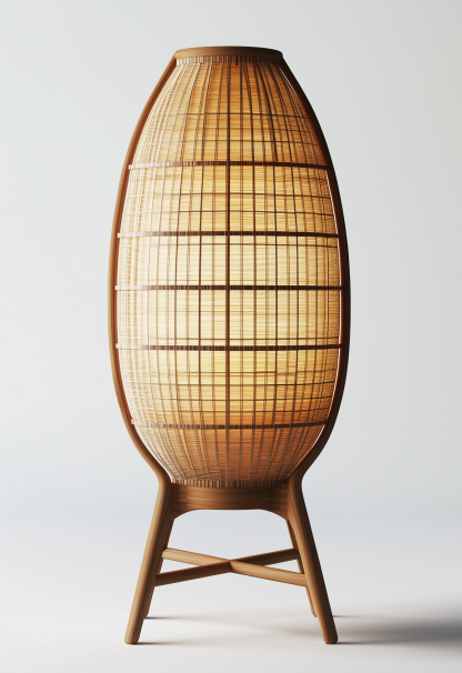 The 2024 new model of grass skirt lamp, floor lamp, living room art, bedroom, sofa beside decorative item, ambient light, white nail art, tea room - Image 4