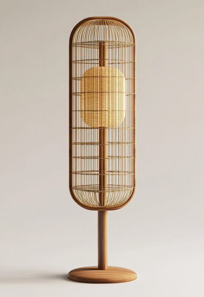 Wabi-sabi style floor lamps, living room sofa beside, bedroom bedside lamps, and traditional Chinese-style atmosphere lighting fixtures for homestays and hotels - Image 8