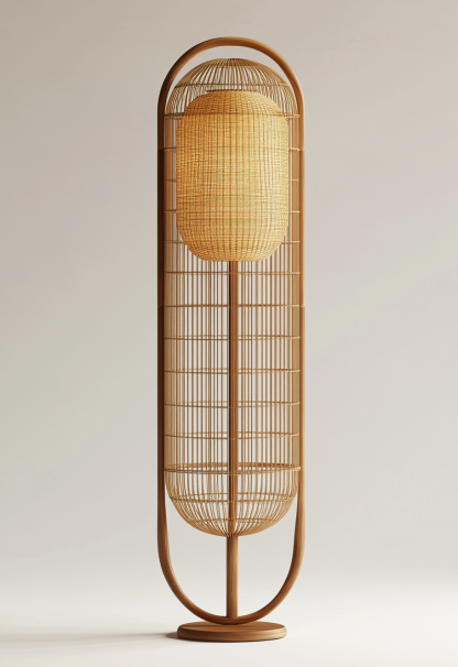 Wabi-sabi style floor lamps, living room sofa beside, bedroom bedside lamps, and traditional Chinese-style atmosphere lighting fixtures for homestays and hotels - Image 6