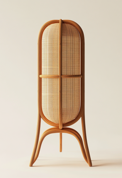 Wabi-sabi style restaurant, rattan weaving floor lamp, tea guesthouse, Japanese retro lamp, 10 Zen shops, hotel, commercial - Image 5