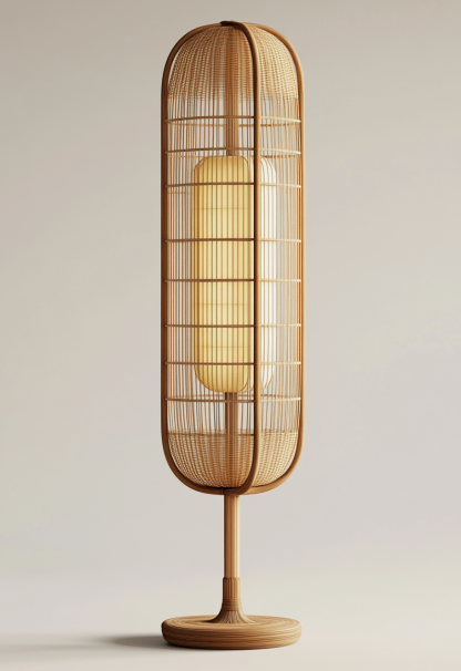 Wabi-sabi style restaurant, rattan weaving floor lamp clothing store, Japanese retro coffee shop, hot pot restaurant, shop catering - Image 5