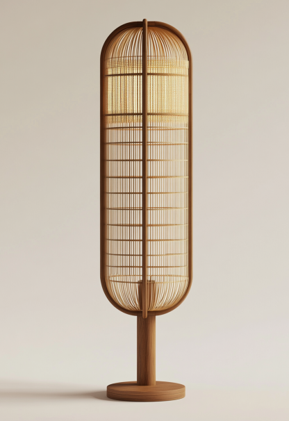 Wabi-sabi style restaurant, rattan weaving floor lamp clothing store, Japanese retro coffee shop, hot pot restaurant, shop catering - Image 3
