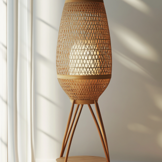 Handmade study, Chinese floor lamp, Japanese retro store decoration, bedroom, homestay, tea room