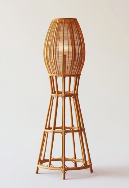 Wabi-sabi style restaurant, rattan weaving floor lamp clothing store, Japanese retro coffee shop, hot pot restaurant, shop catering - Image 4