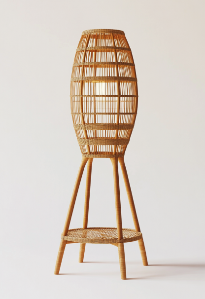 Wabi-sabi style restaurant, rattan weaving floor lamp clothing store, Japanese retro coffee shop, hot pot restaurant, shop catering - Image 3