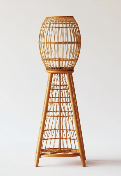 Wabi-sabi style restaurant, rattan weaving floor lamp clothing store, Japanese retro coffee shop, hot pot restaurant, shop catering - Image 2