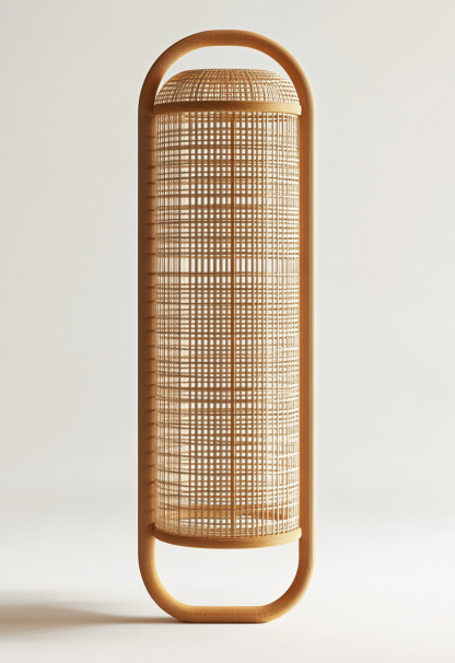 1010 Wabi-sabi style restaurant rattan woven floor lamps, Japanese retro shop, restaurant, hot pot restaurant lamps, tea room lamps - Image 6