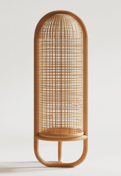 1010 Wabi-sabi style restaurant rattan woven floor lamps, Japanese retro shop, restaurant, hot pot restaurant lamps, tea room lamps - Image 7