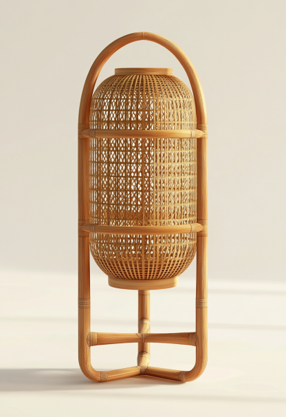 10 Japanese wabi-sabi style floor lamps, living room sofa bedside lamps, bedroom bedside lamps, and atmosphere lamps for homestays, hotels, and tea rooms - Image 3