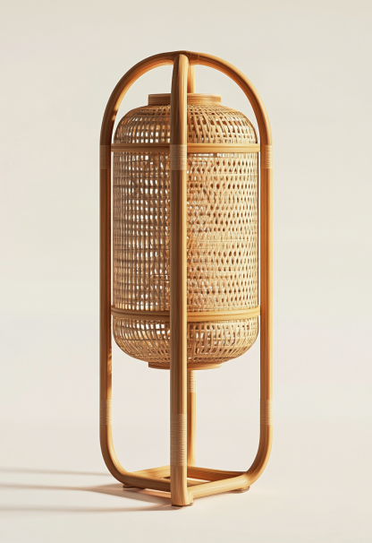 10 Japanese wabi-sabi style floor lamps, living room sofa bedside lamps, bedroom bedside lamps, and atmosphere lamps for homestays, hotels, and tea rooms - Image 2