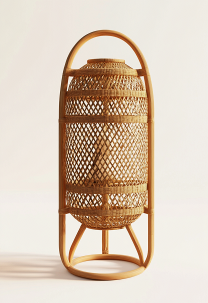 10 Wabi-sabi style restaurant rattan woven chandelier, Japanese retro shop restaurant hot pot restaurant lamp, Zen tea room lamp - Image 8