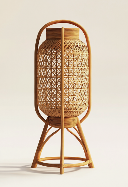 10 Wabi-sabi style restaurant rattan woven chandelier, Japanese retro shop restaurant hot pot restaurant lamp, Zen tea room lamp - Image 6