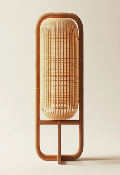 Wabi-sabi style floor lamps, rattan art restaurant hot pot restaurant lamps, tea room lamps, woven homestay chandeliers, Japanese retro stores - Image 7