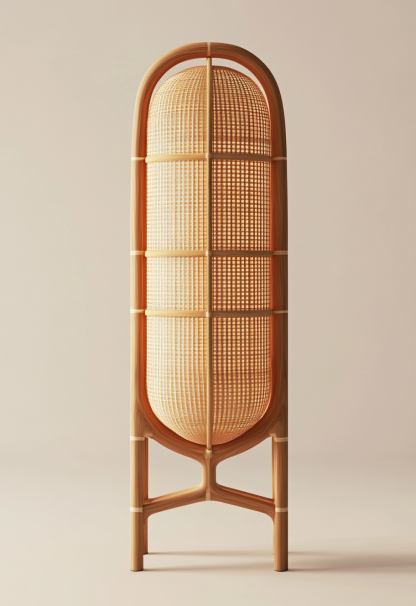 Wabi-sabi style floor lamps, rattan art restaurant hot pot restaurant lamps, tea room lamps, woven homestay chandeliers, Japanese retro stores - Image 4