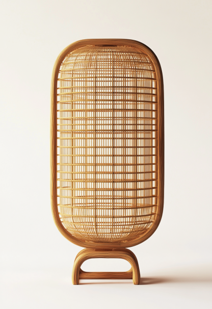 Wabi-sabi style restaurant, rattan weaving floor-standing store, Japanese retro large lamp bedroom, guesthouse decoration, hotel commercial - Image 9